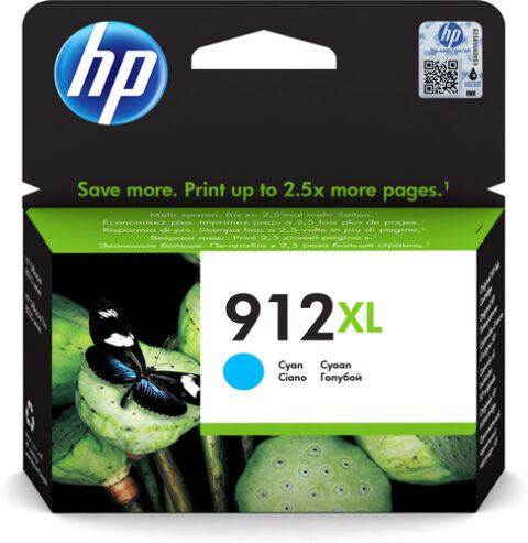 HP 912XL High Yield Cyan Original Ink Cartridge HP 912XL High Yield Cyan Original Ink Cartridge
