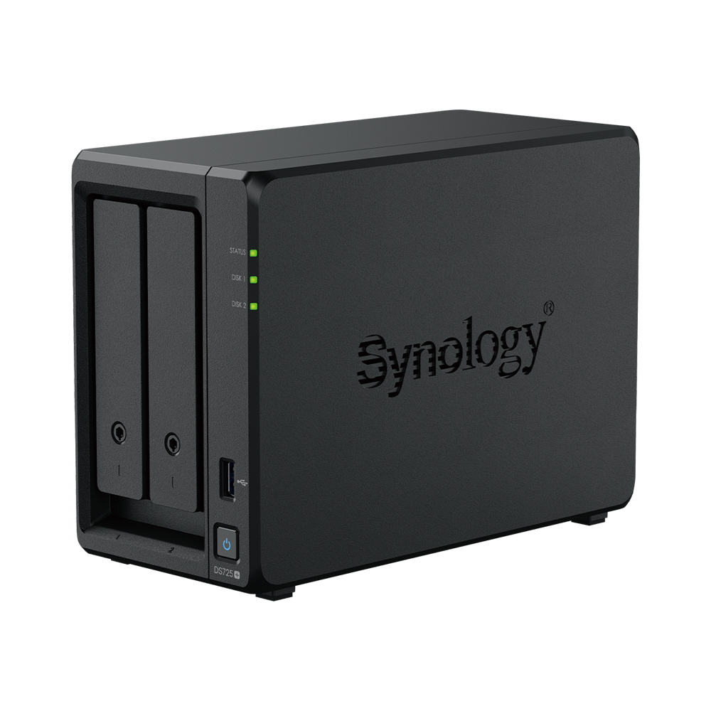SYNOLOGY DS725+ AMD R1600 CPU, 4GB NAS - DISKLESS