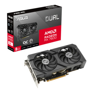 ASUS Dual Radeon RX 7600 EVO OC Edition 8GB GDDR6 Graphics Card ASUS Dual Radeon RX 7600 EVO OC Edition 8GB GDDR6 Graphics Card