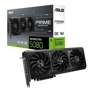 ASUS PRIME GeForce RTX 5080 16GB OC Edition GDDR7 Graphics Card ASUS PRIME GeForce RTX 5080 16GB OC Edition GDDR7 Graphics Card