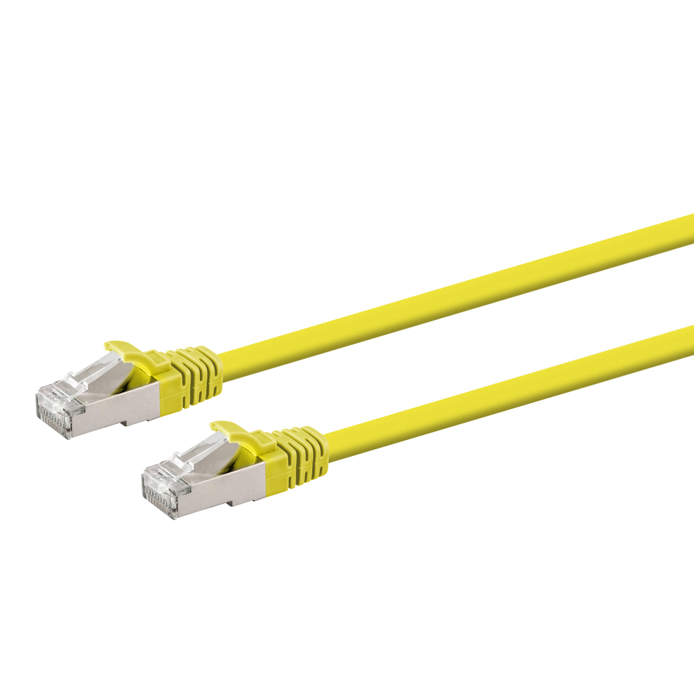 LINKQNET 2M CAT6A SHIELDED LSZH NETWORK CABLE - YELLOW