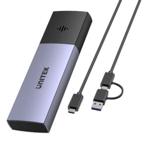 UNITEK S1251AGY SOLIDFORCE ANTI-LOSS USB3.2 GEN2 TYPE-C 10GBPS M.2 NVME SSD ENCLOSURE WITH APPLE FIND MY