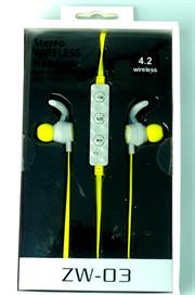 Geeko Wireless Bluetooth Earphones Yellow