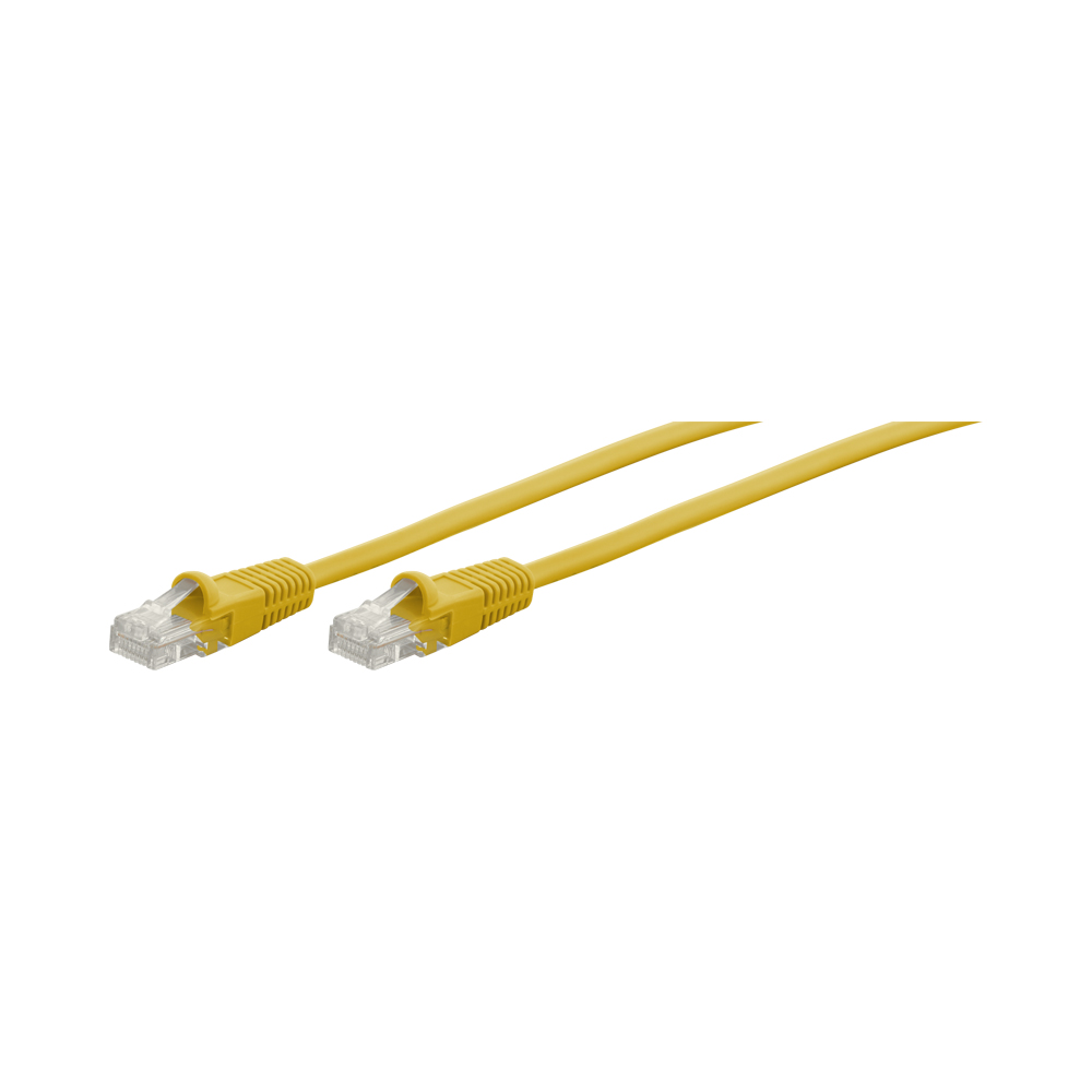 5M CAT5E MOULDED FLYLEAD - YELLOW