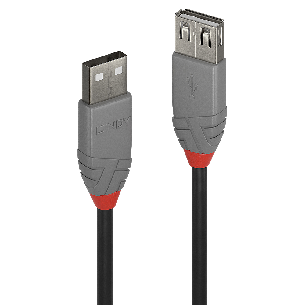 LINDY 1M PASSIVE USB2.0 EXT CBL-ANTHRA (36702)