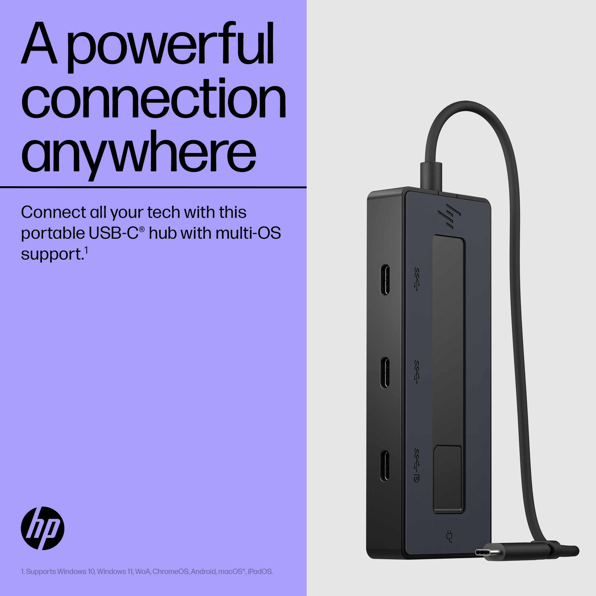 HP 4K USB-C Multiport USB Hub - Image 3