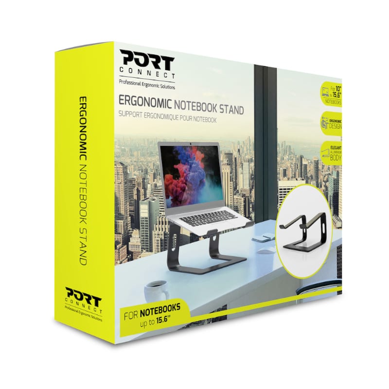 Port Aluminium Ergonomic Notebook Stand - Image 6