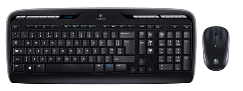 Logitech Black MK330 Cordless Keyboard & Mouse Combo
