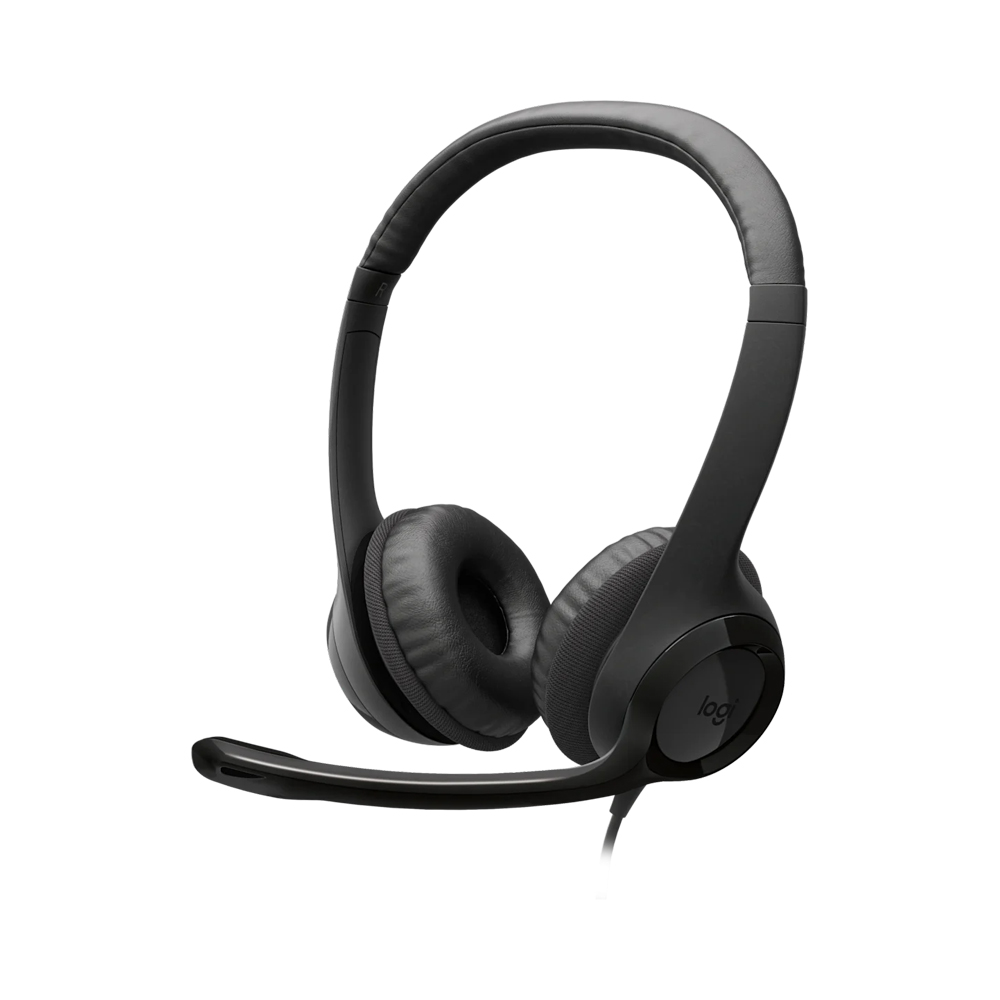 LOGITECH H390 USB COMPUTER HEADSET WITH NOISE CANCELLING MICROPHONE