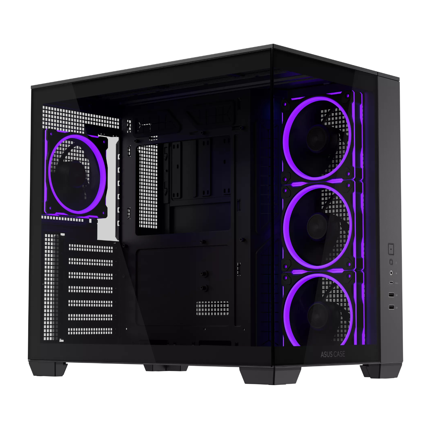 Asus A32 PLUS ARGB ATX Gaming Chassis – Black - Image 6