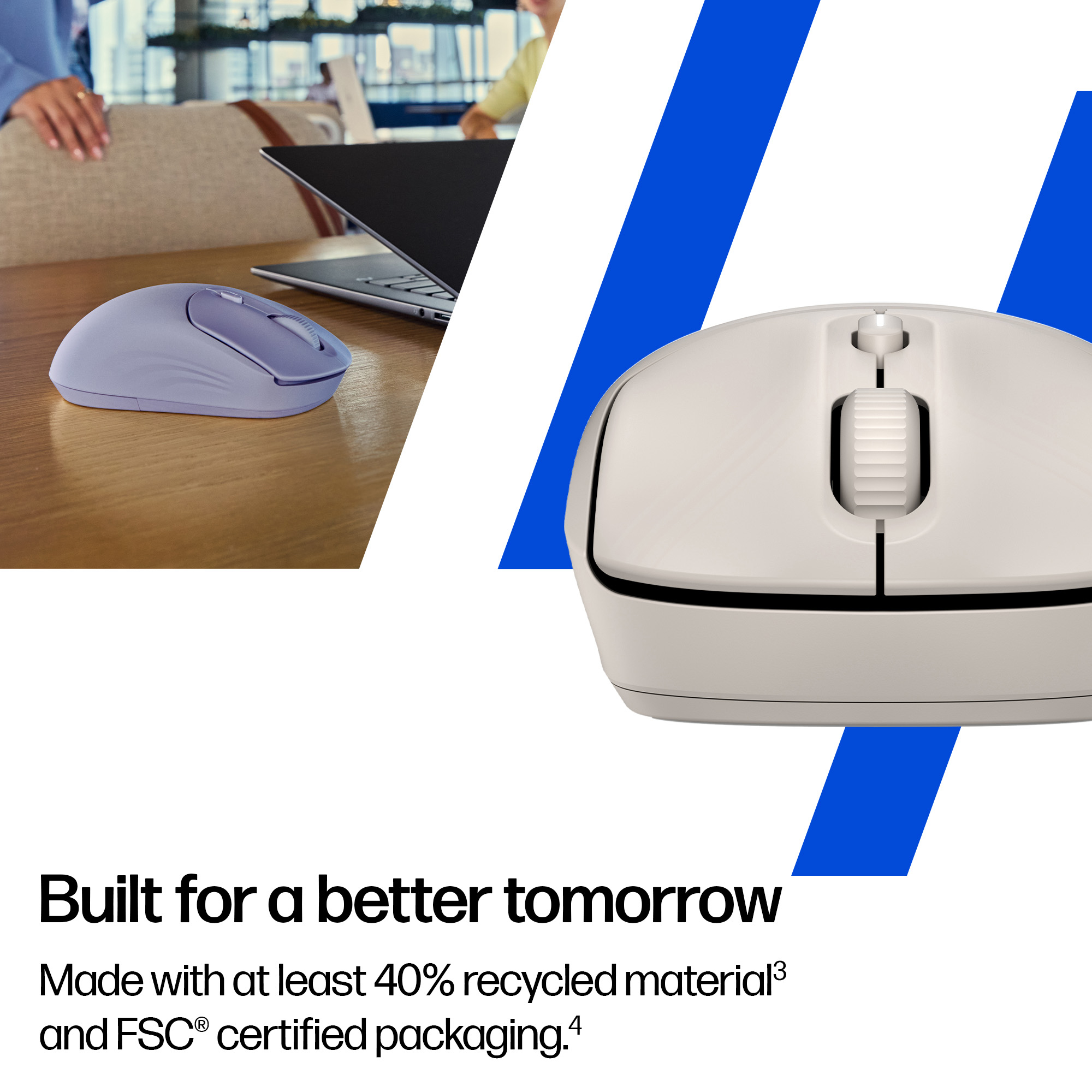 HP 400 Quiet Wireless Purple Mouse - Image 5