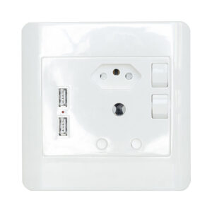 1 X 16A , 1 X EURO 16A 2XUSB 2.1 WALL SOCKET-D02-1