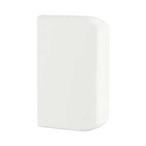 DECORDUCT 1 COMP END CAP WHITE