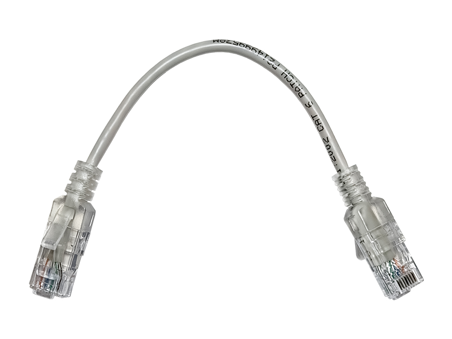 Linkbasic 22cm UTP Cat6 Nano Thin Patch Cable Grey