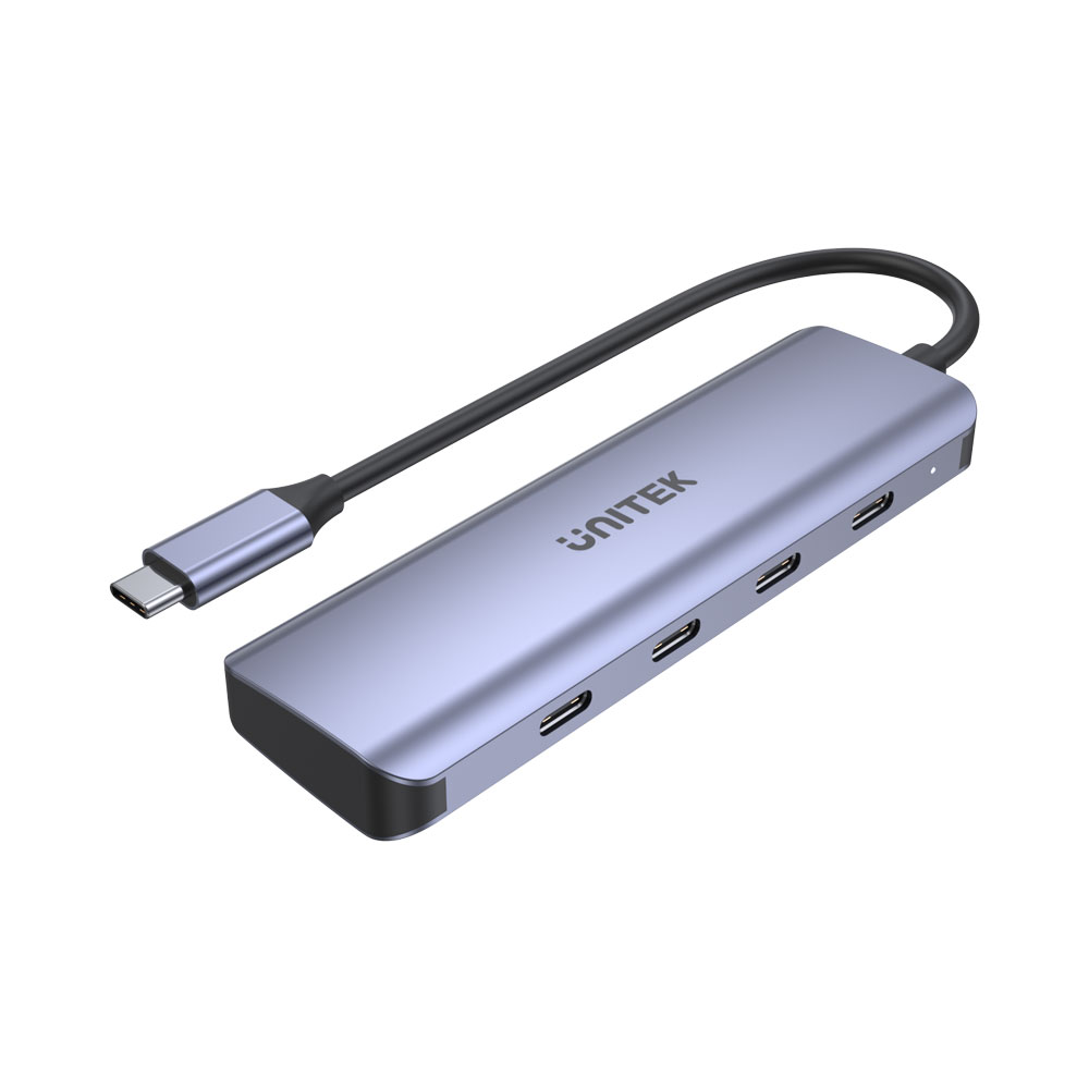 UNITEK 4-PORT TYPE-C GEN2 HUB GREY (H1107K)