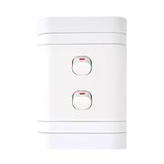 Lesco Flush Cover with 2 Lever 2 Way Switch