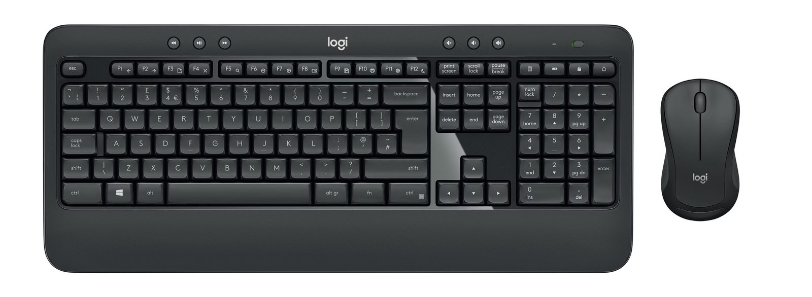 Logitech MK540 - Wireless Keyboard and Mouse Combo - Black - USB
