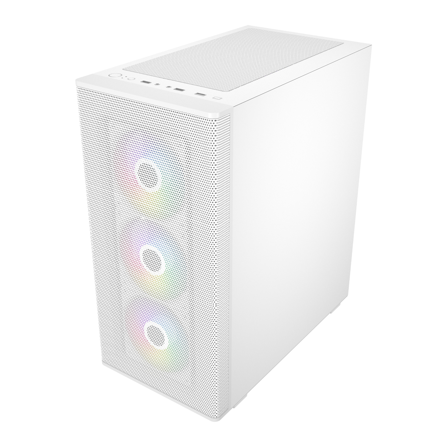 FSP M220 ATX Mid Tower Gaming Chassis - White - Image 3