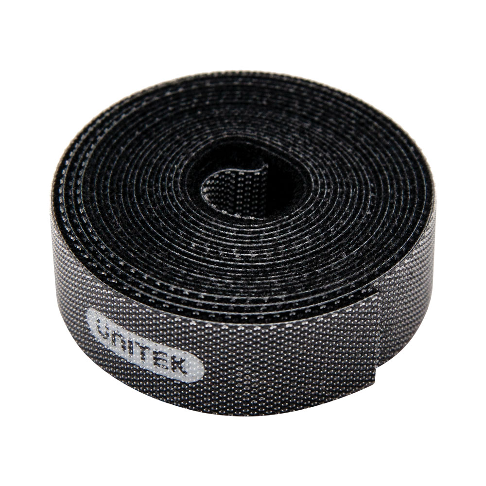 UNITEK 5M HOOK&LOOP 15MM - BLACK (OT142BK)