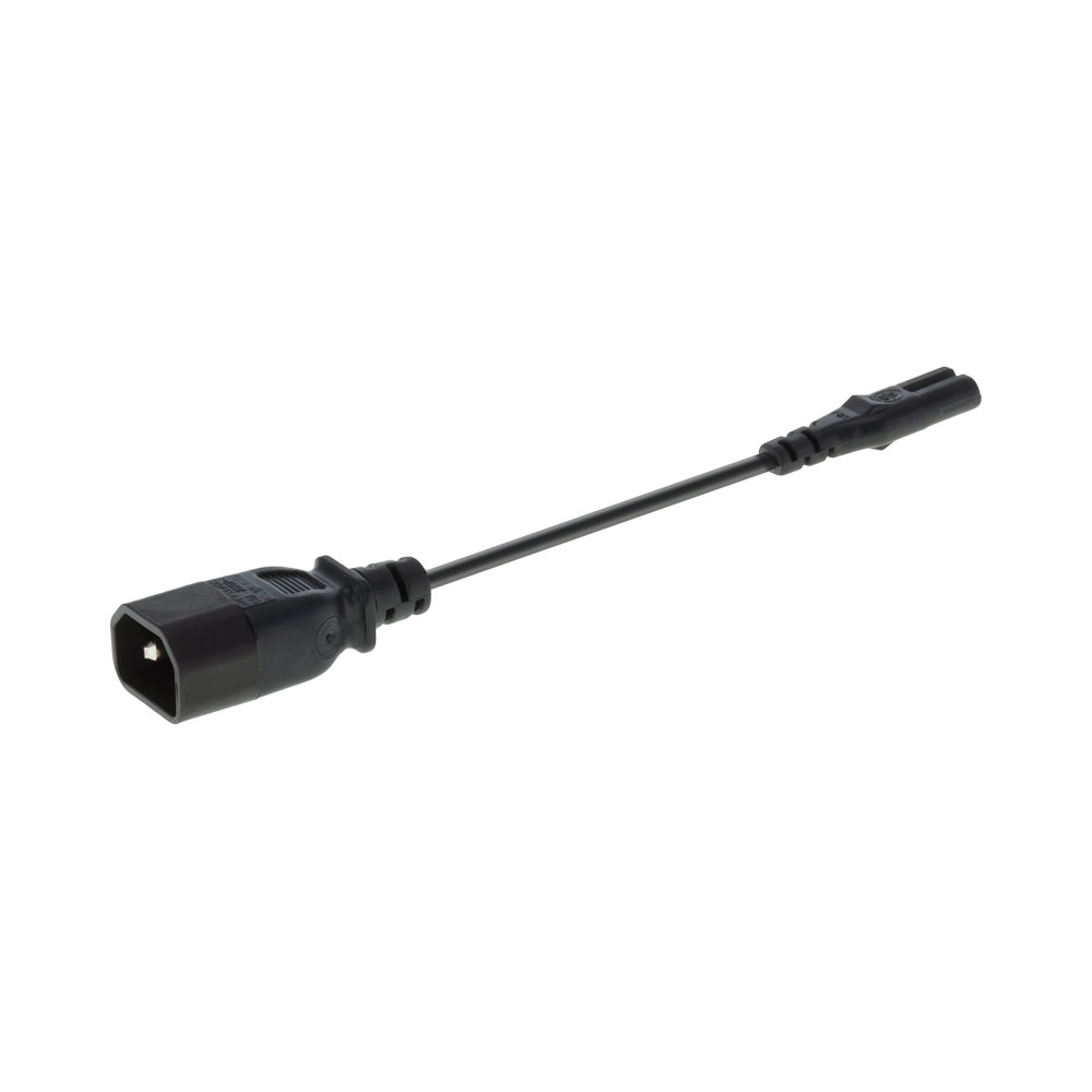 15CM FIGURE 8 T0 IEC MALE {C14}POWER ADAPTER