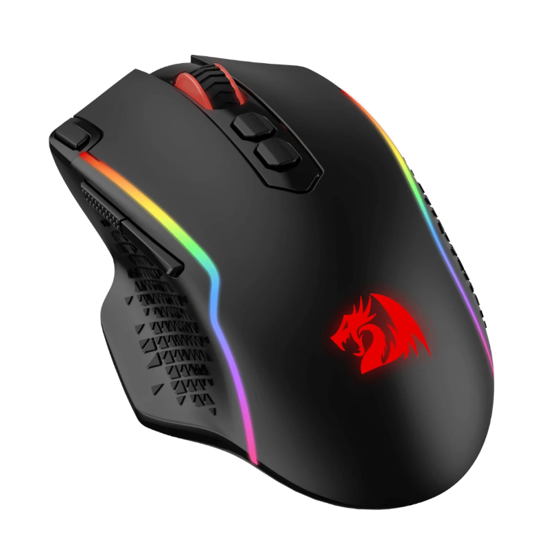 REDRAGON Taipan Pro 10000DPI RGB Wireless Gaming Mouse - Black - Image 2
