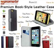 Promate Black Tava 5C Book-Style Flip Case
