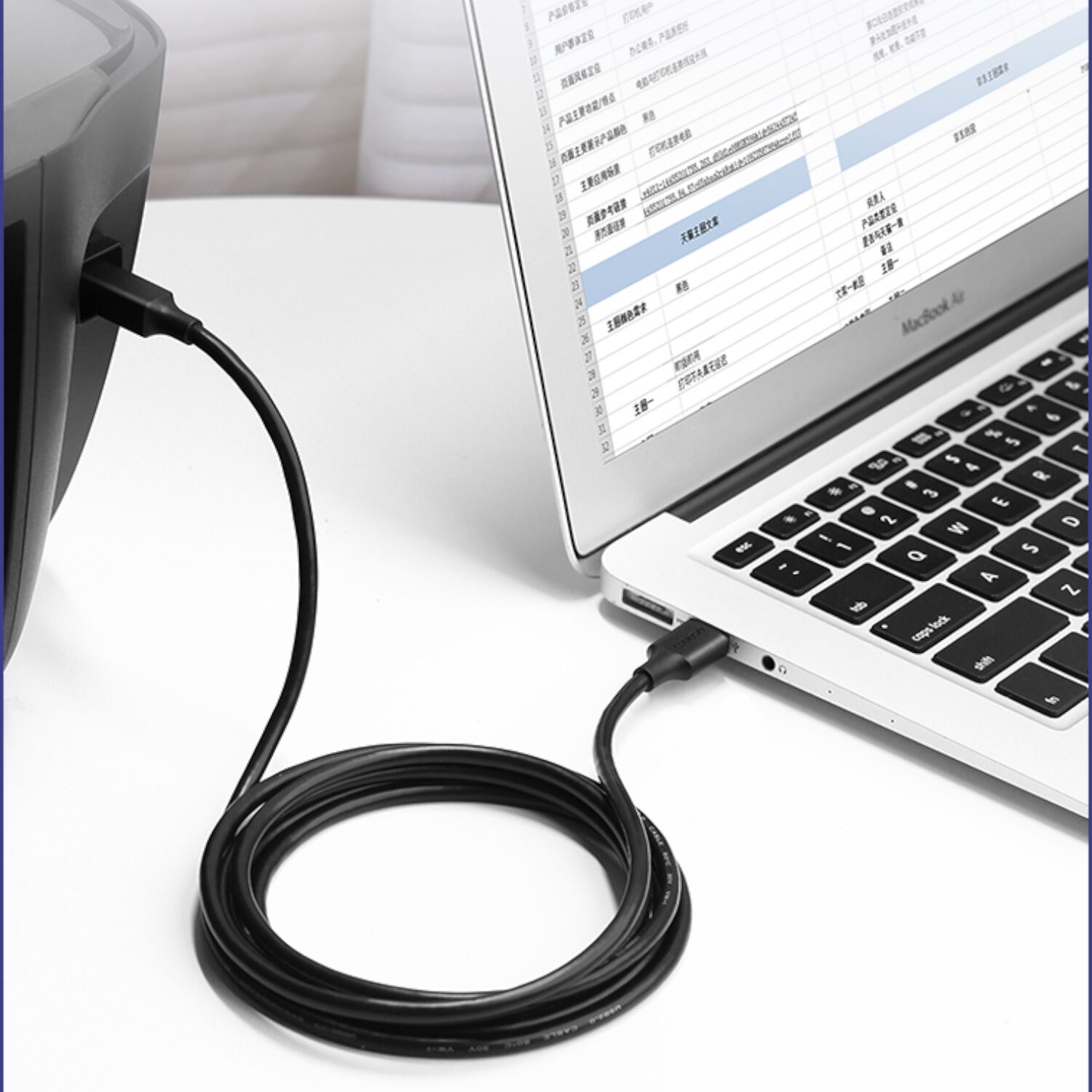 UGREEN US135 USB 2.0 to USB-B Printer Cable, 480Mbps - 1.5m - Image 5