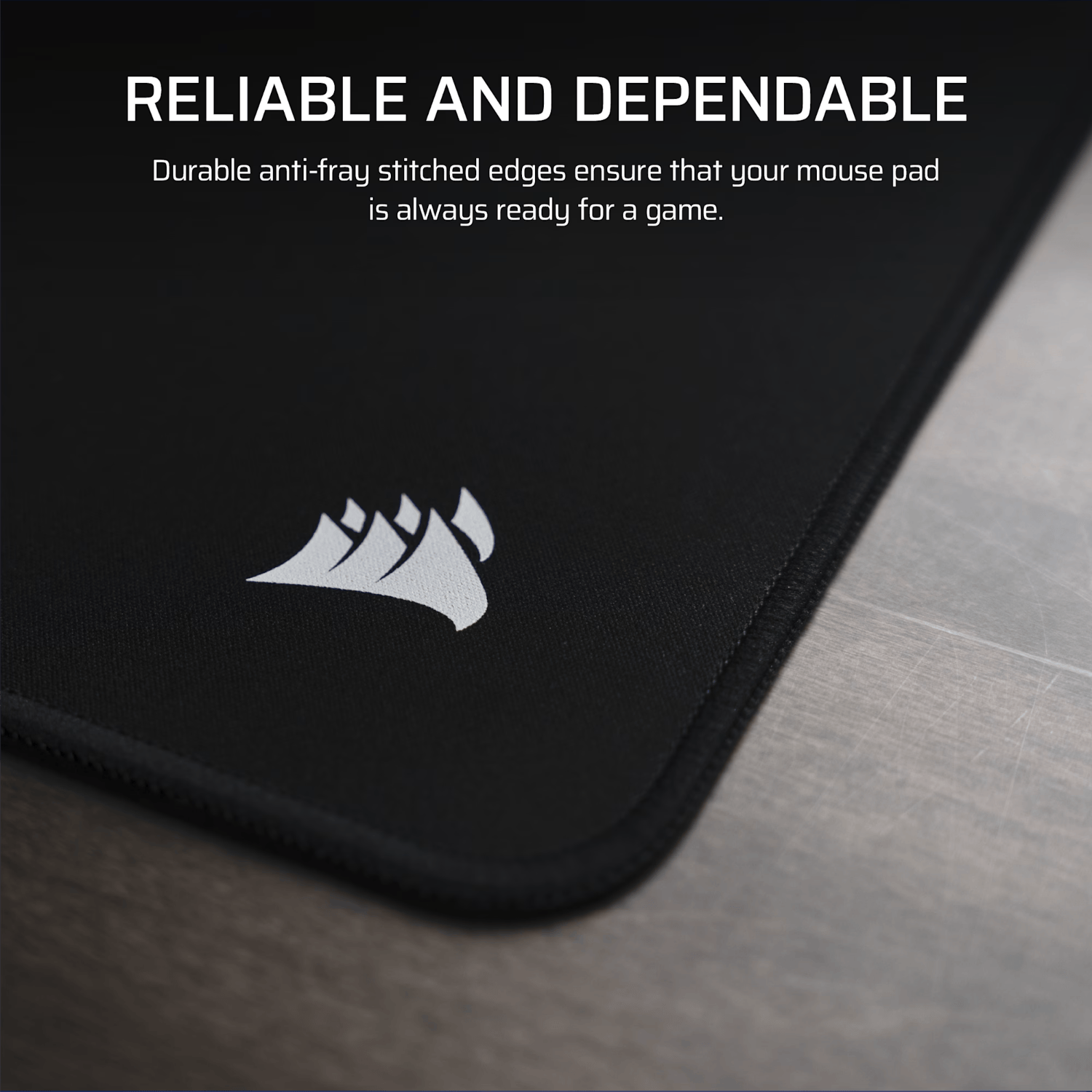 Corsair MM Anti-fray Cloth Gaming Mouse Pad Medium - Black - Image 3